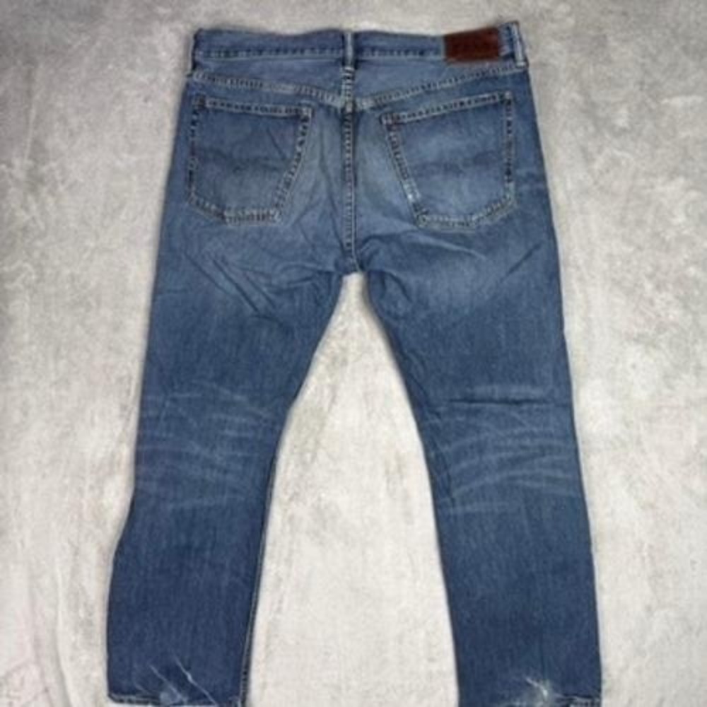 Polo Ralph Lauren Mens Jeans W36 L30 Blue Denim Straight Leg Casual